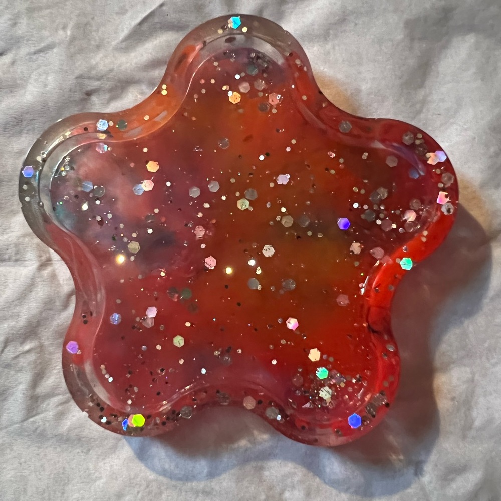 Tye dye flower tray